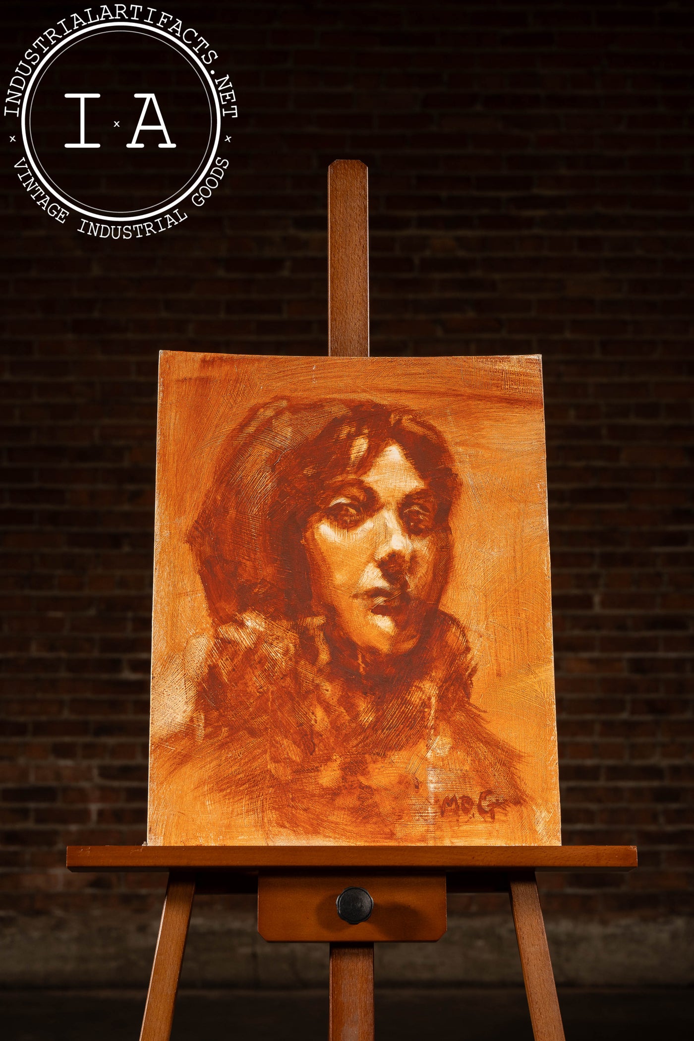 Female Heady Study | Contemporary Mog Young Park Oil Painting, Signed