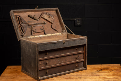 Early 20th Century Tool Chest With Tools