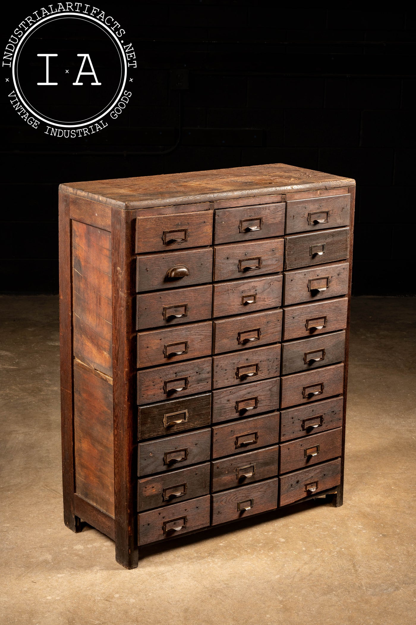 Antique 27-Drawer Apothecary Cabinet