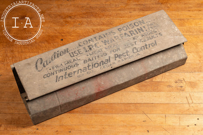 Vintage Tin Pest Control Chemical Box