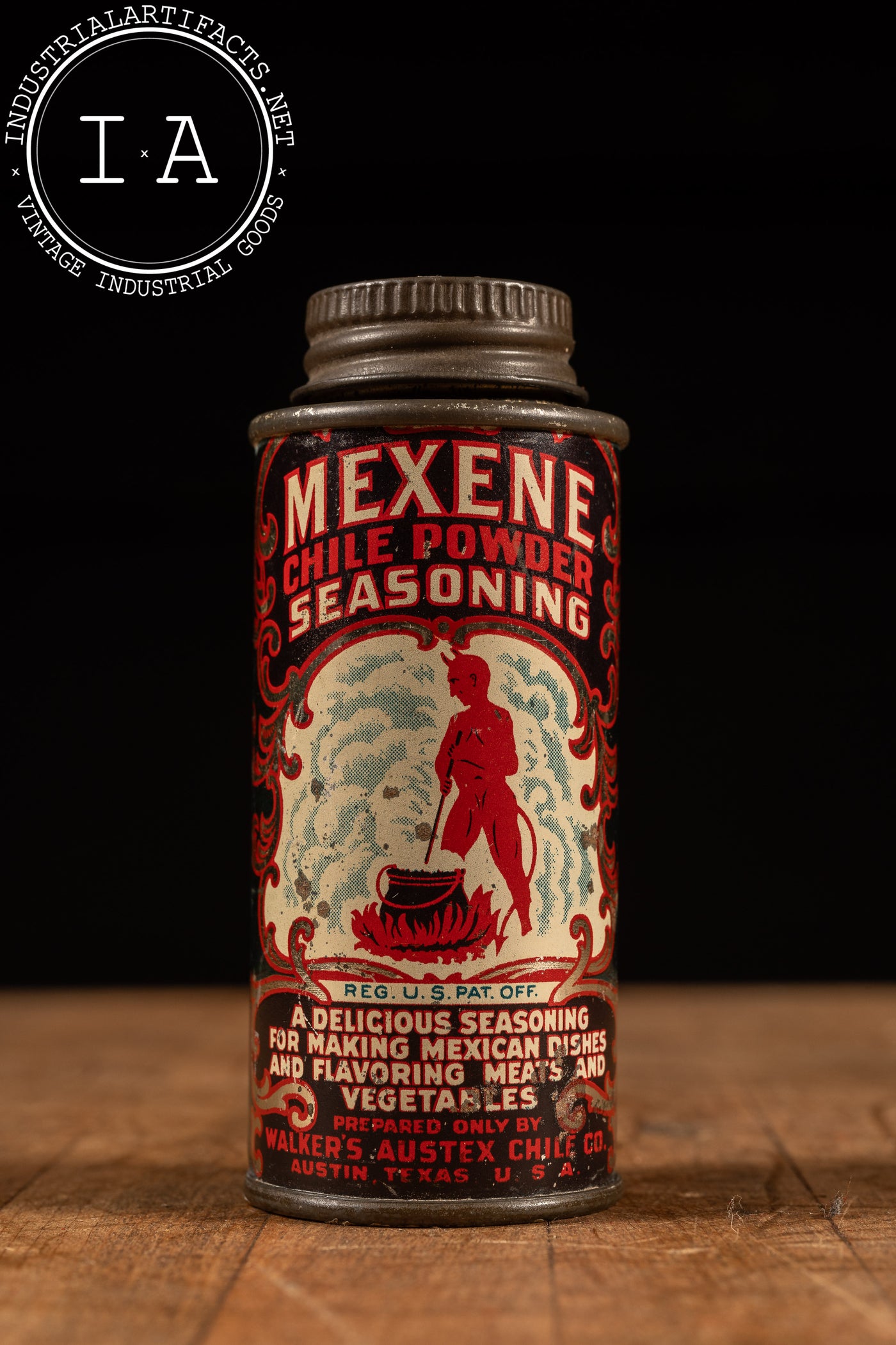 Vintage Full Mexene Chile Powder Can