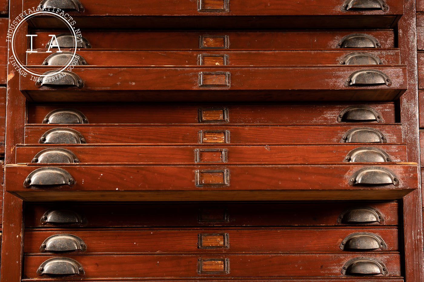 Late 19th Century Massive 63 Drawer Printers Cabinet