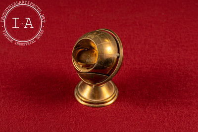 Vintage Space Age Brass Globe Ashtray