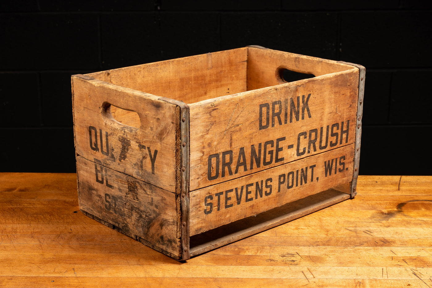 Early Century Orange Crush Shipping Crate