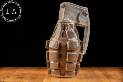Vintage Handmade Grenade Sculpture