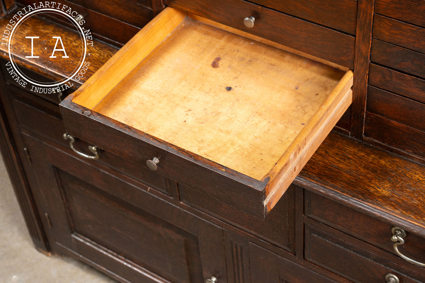 Early 20th Century Quarter Sawn Oak Dental Cabinet