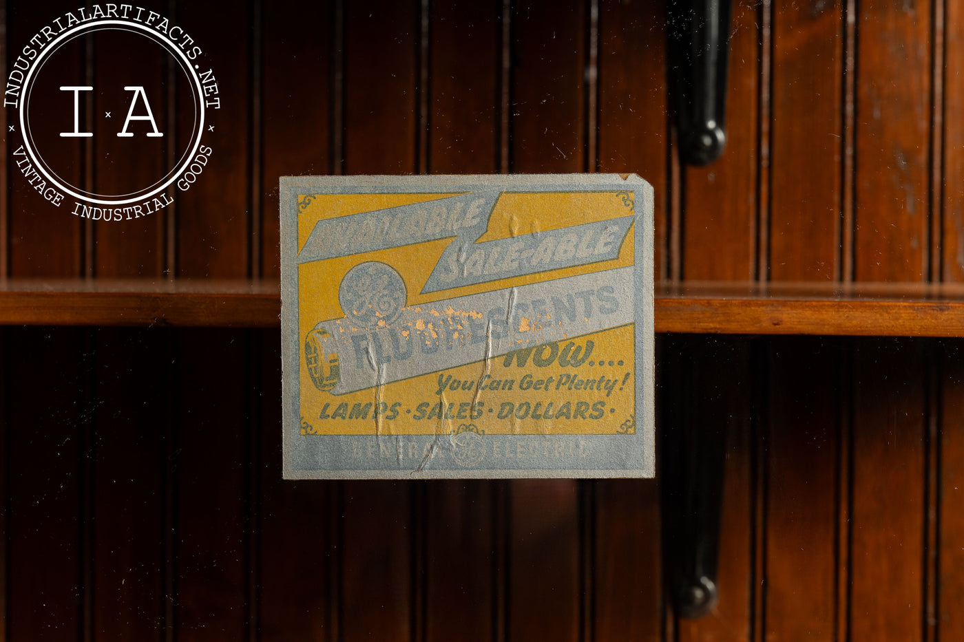 Antique Quarter Sawn Oak Merchandising Showcase Cabinet with Sliding Glass Doors