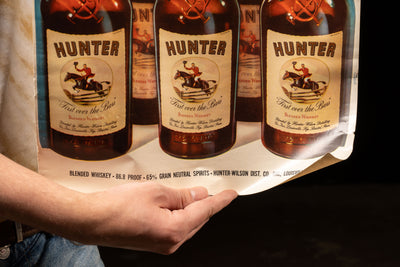 Vintage Hunter Whiskey Litho Print Ad