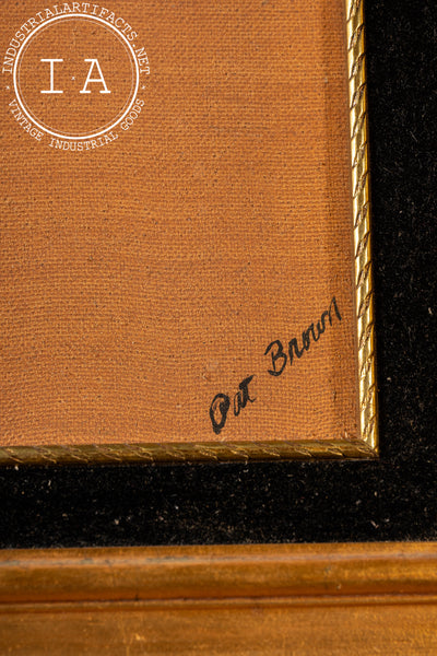 Figure Study, Dancer | Framed Vintage Pat Brown Painting, Signed