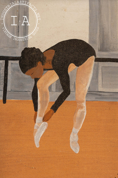 Figure Study, Dancer | Framed Vintage Pat Brown Painting, Signed