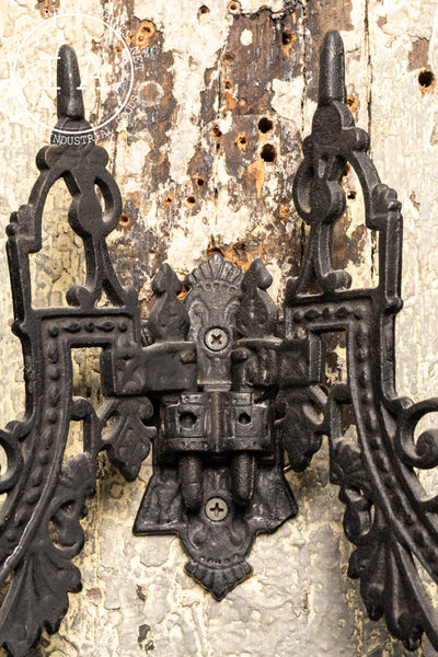 Late 19th Century Double-Sided Cast Iron Sconce