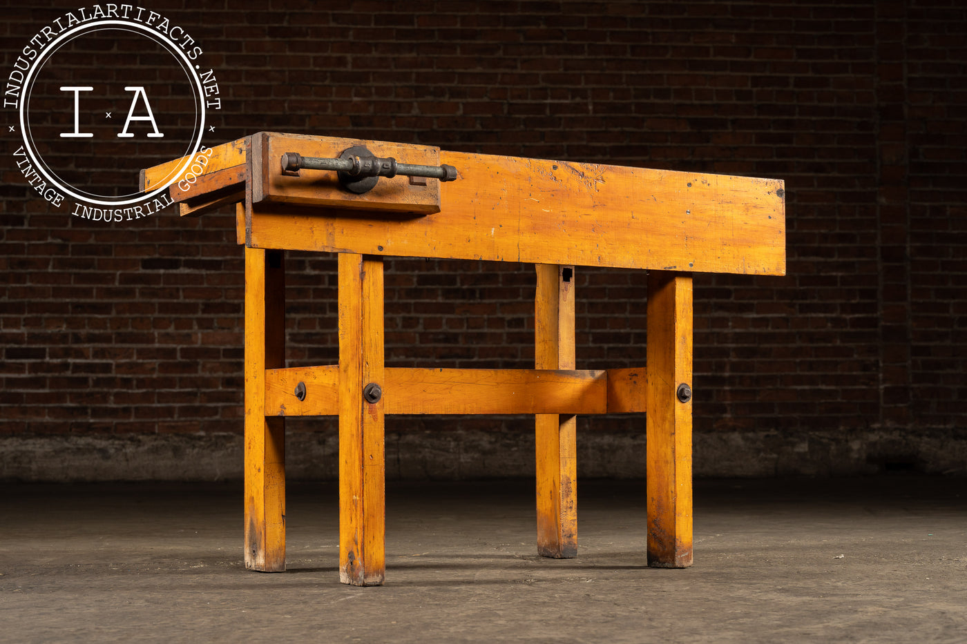 Early 20th Century Maple Workbench