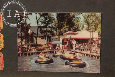 Vintage Riverview Park (Chicago) Amusement Park Collage with Tickets