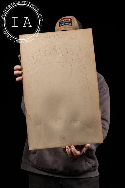 Vintage "Thrills Chills Baffling Magic" Cardstock Poster