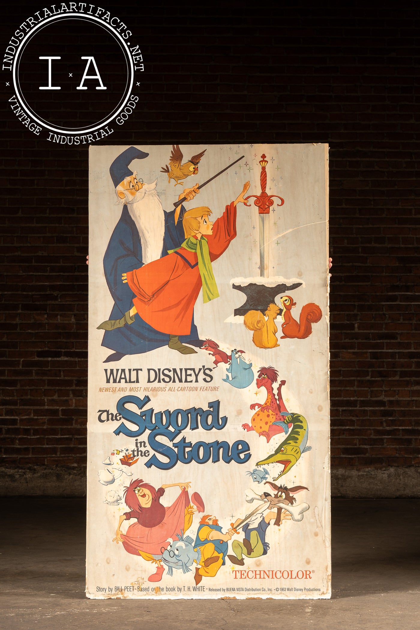 1973 Sword In The Stone, Tom Sawyer Original Posterboard