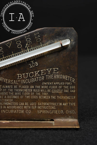 Antique Buckeye “Universal” Incubator Thermometer
