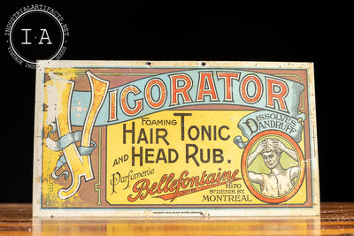 Antique Vigorator Hair Tonic Sign