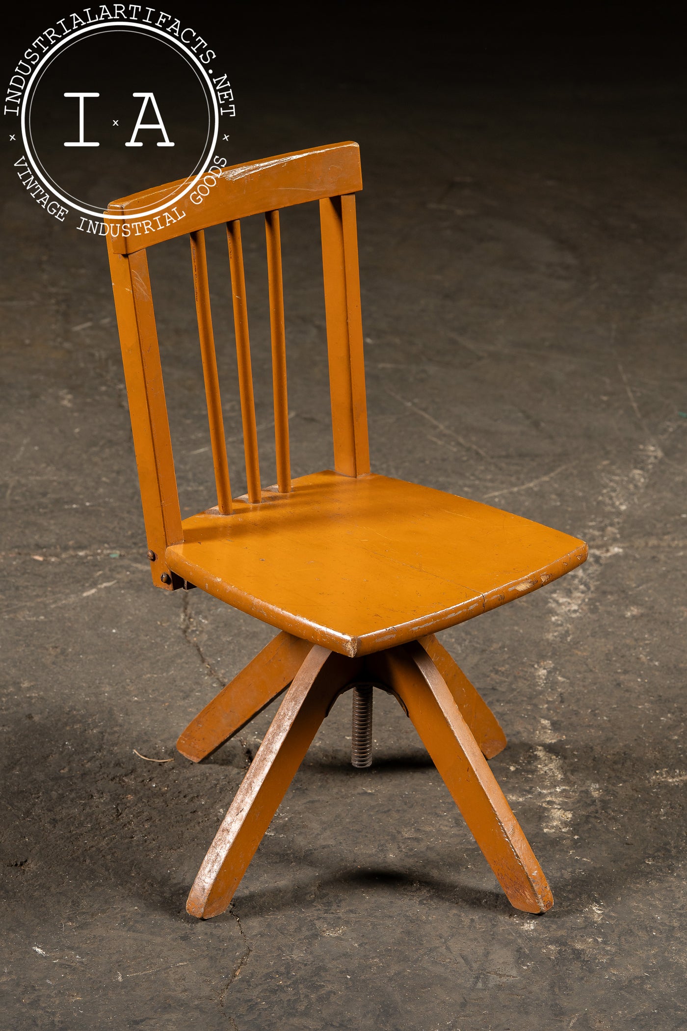 Mission-Style Children's Swivel Dining Chair