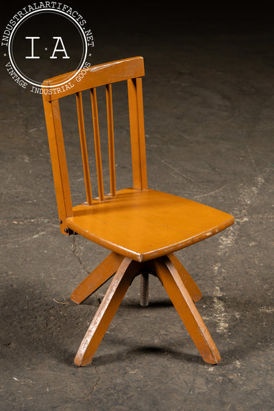 Mission-Style Children's Swivel Dining Chair
