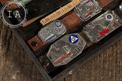 Vintage Salesman Sample Badge Display Case