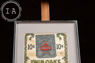 Early 20th Century Twin Oaks Mixture Framed Print Ad