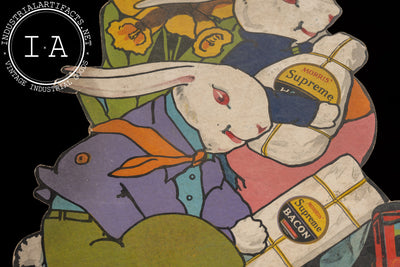 Antique Morris & Company Die-Cut Easter Advertising Display