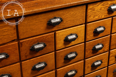 Massive Early 20th Century Apothecary Cabinet