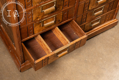 Late 19th Century Birds Eye Maple-Faced Cabinet