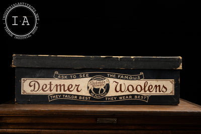 Early 20th Century Detmer Woolens Garment Box