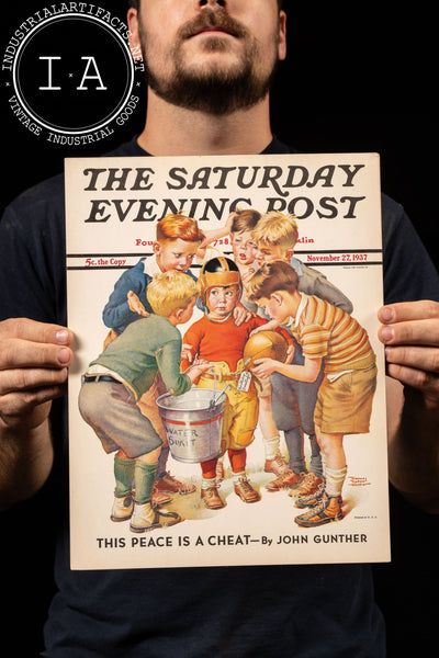 Saturday Evening Post Cardstock Cover Art - 11/27/37