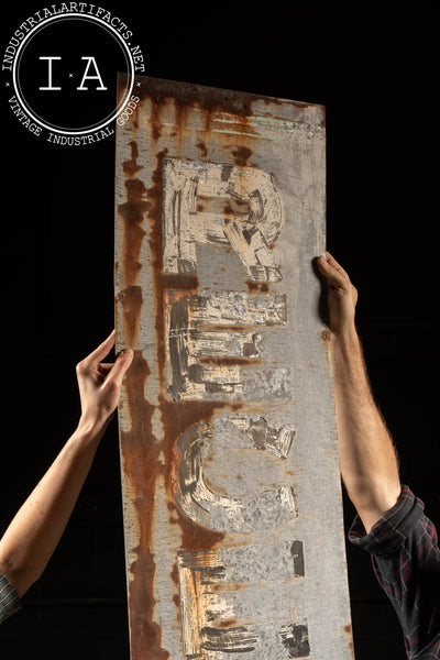 Large Industrial Receiving Sign