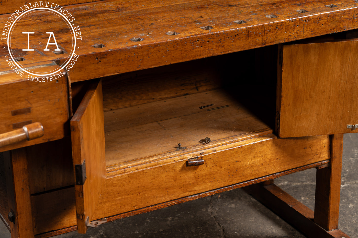 Antique French Carpenter's Workbench