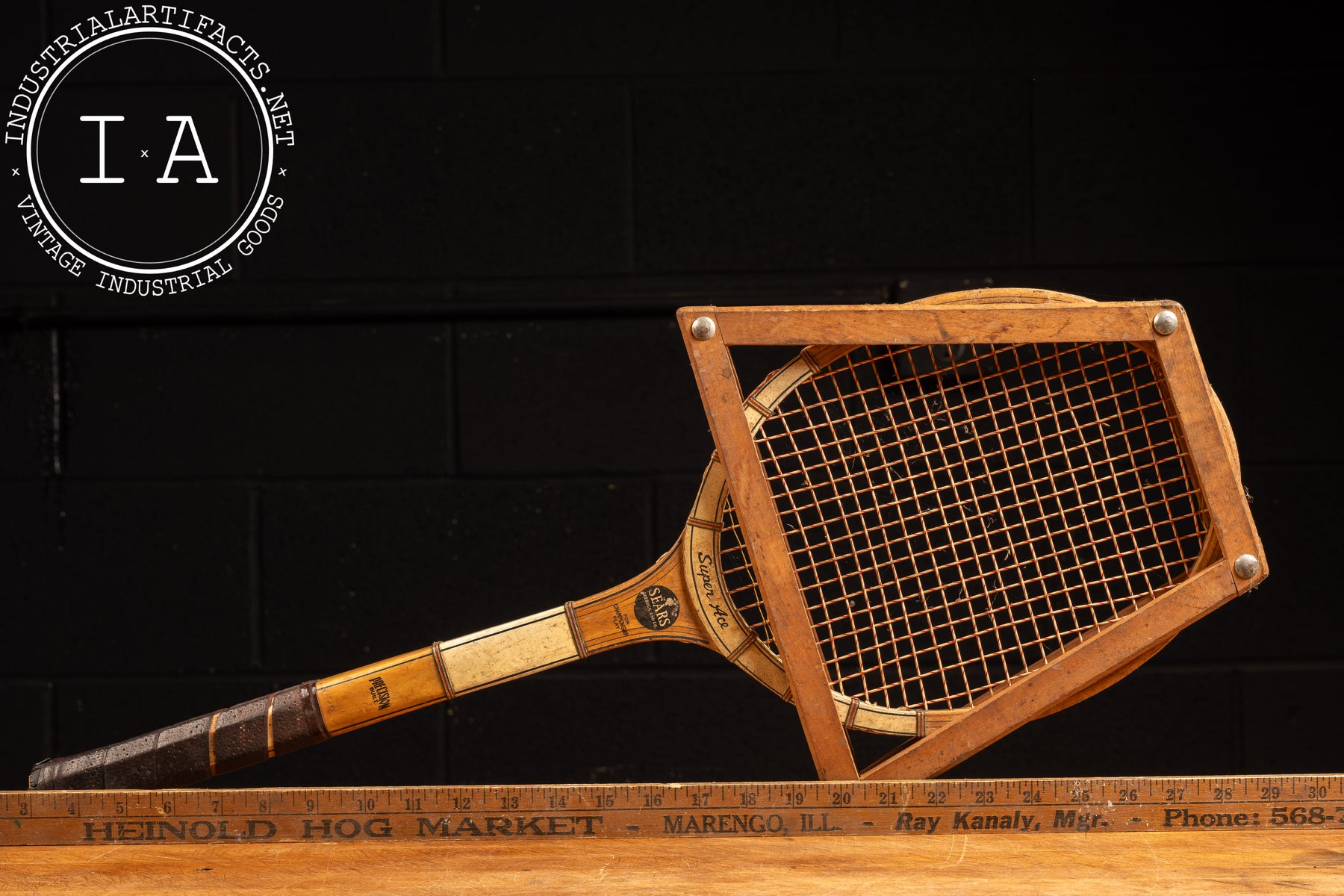 Vintage Super Ace Tennis Racquet with Wilson Stretcher Rack ...