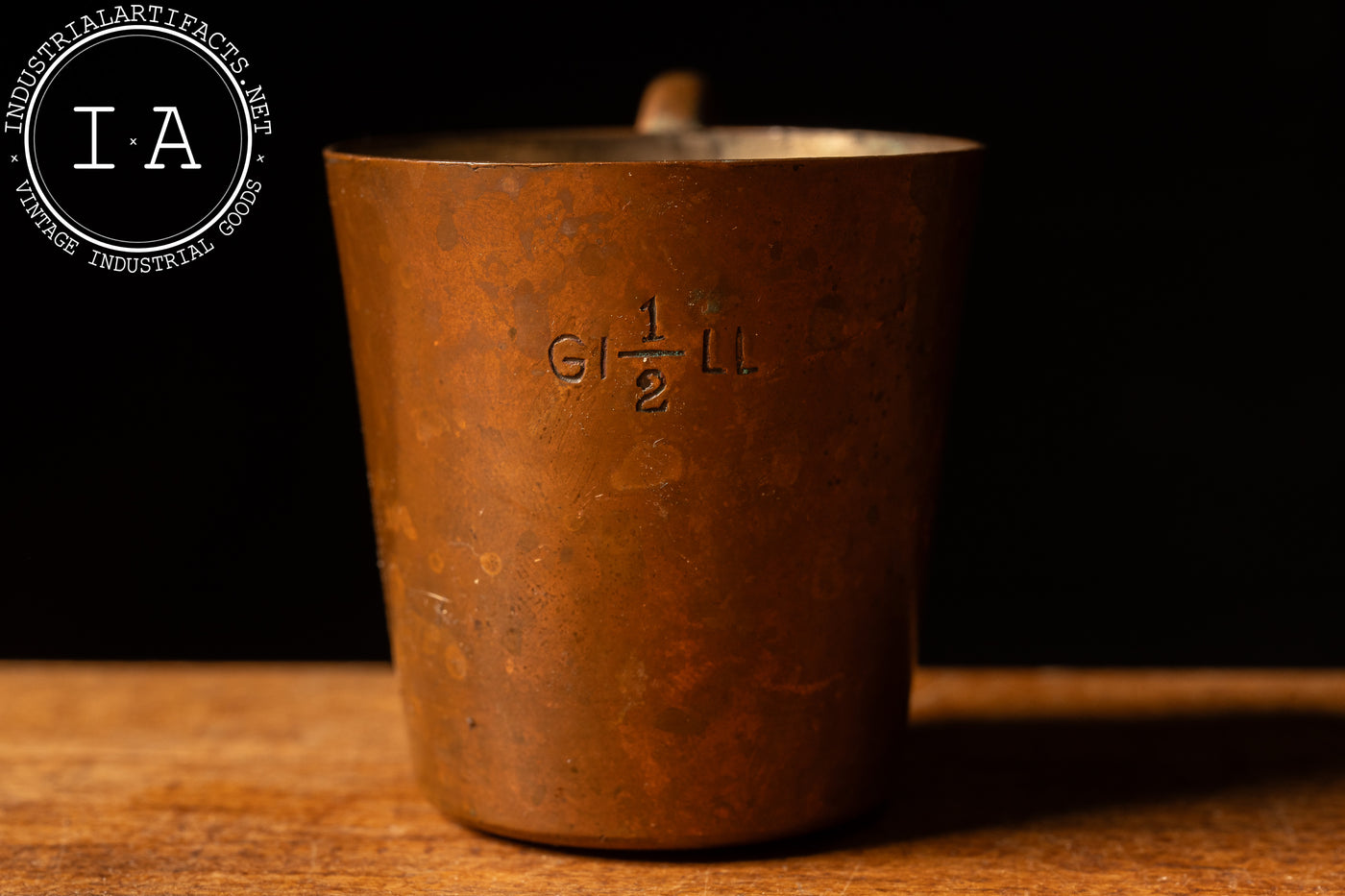 Antique British Royal Navy Copper Grog Cup