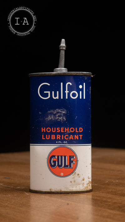 Vintage GulfOil Household Lubricant Can