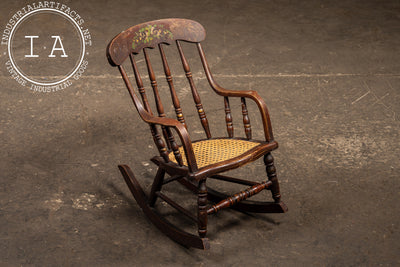 19th Century Child’s Painted Rocking Chair