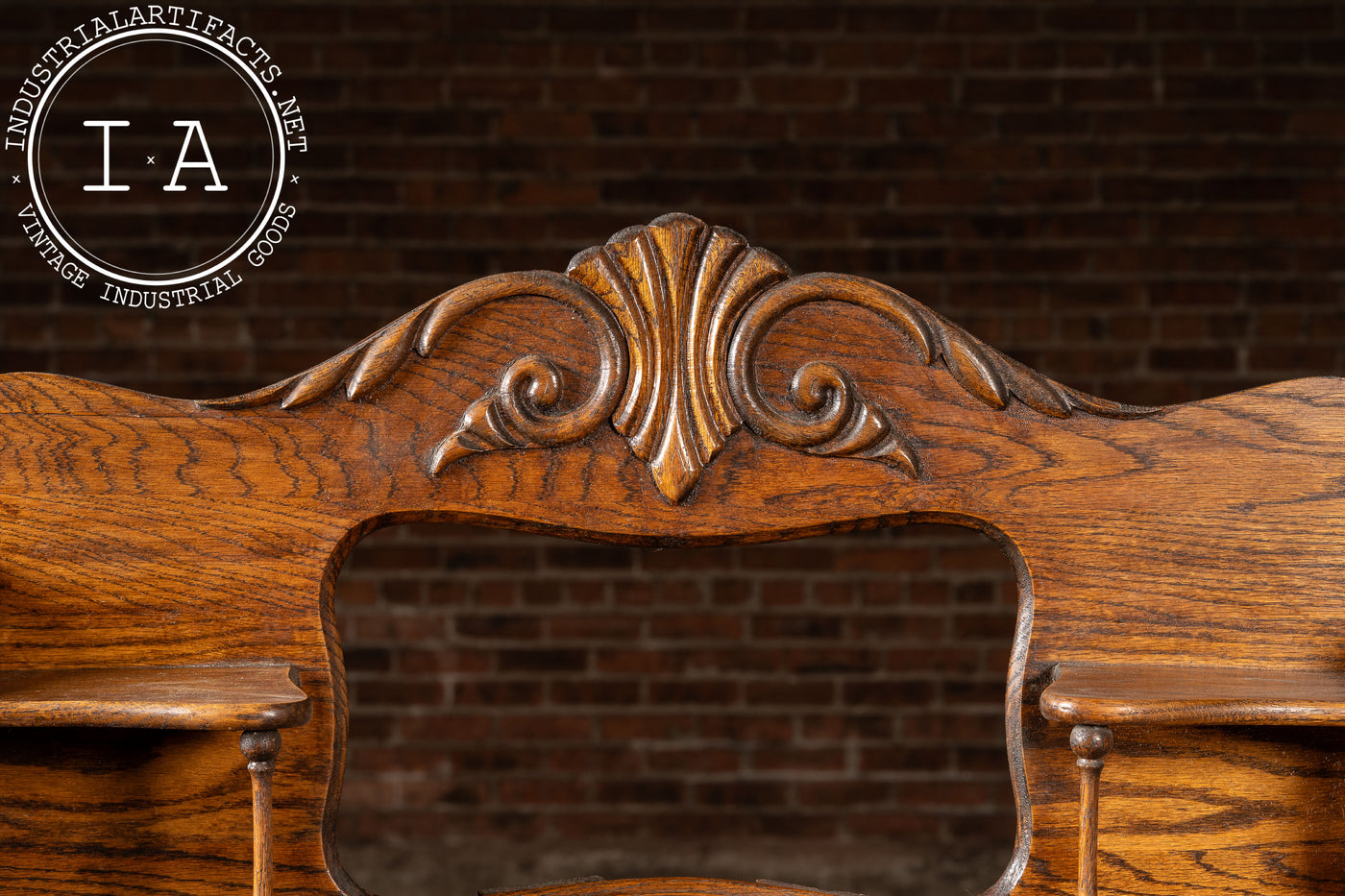 Early 20th Century Oak Drop-Front Secretary Desk