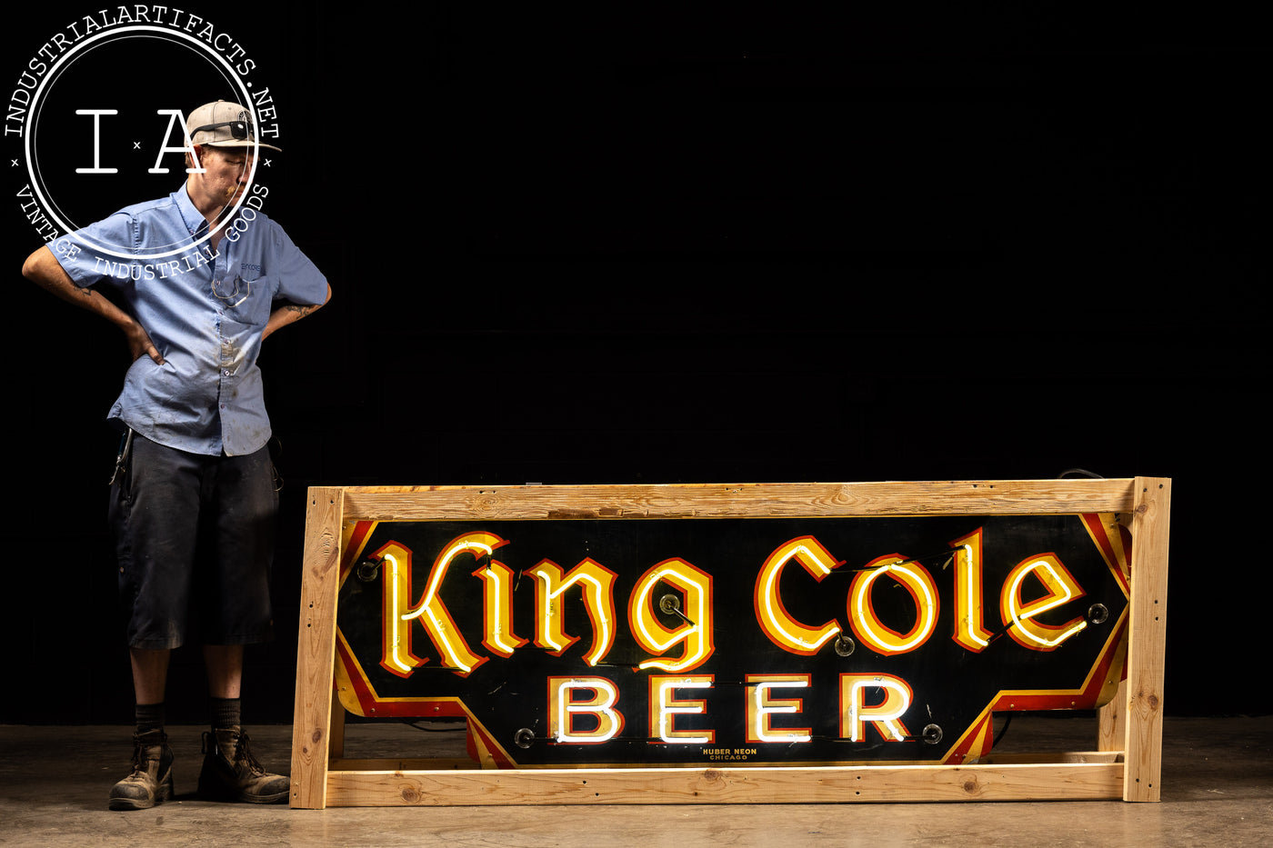 c. 1930s King Cole Beer Neon Sign