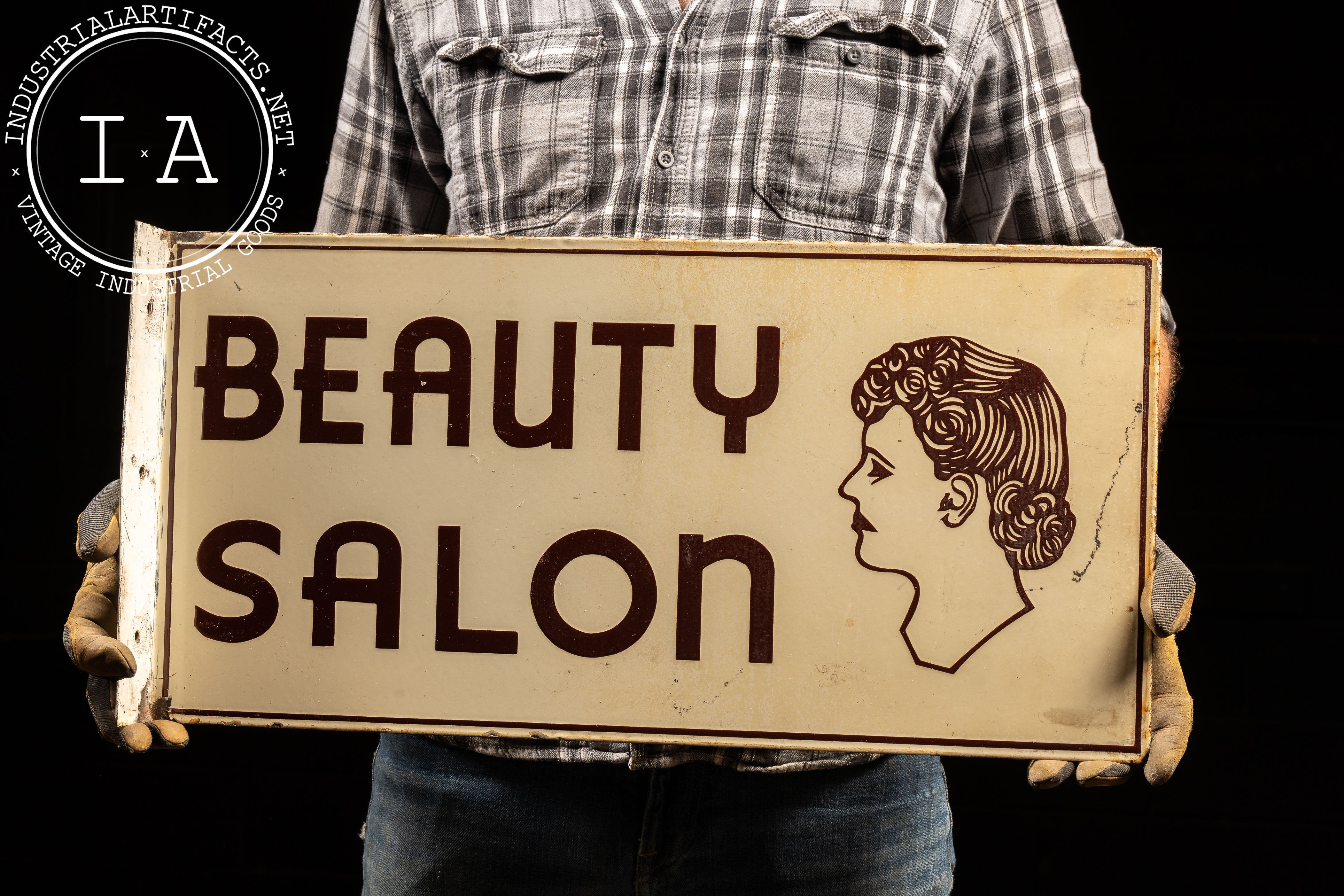 Vintage Beauty Salon DSP Storefront Flange Sign – Industrial Artifacts