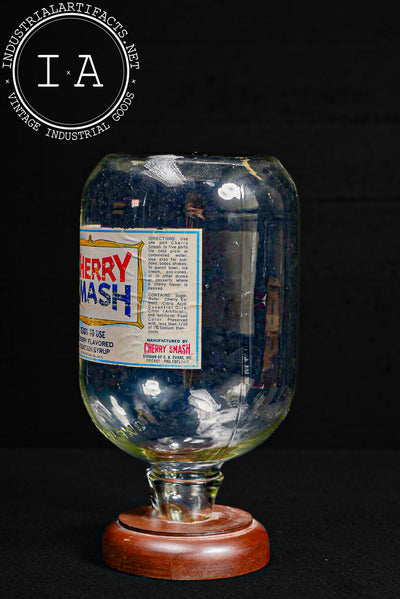 Vintage Cherry Smash Soda Fountain Syrup Dispenser