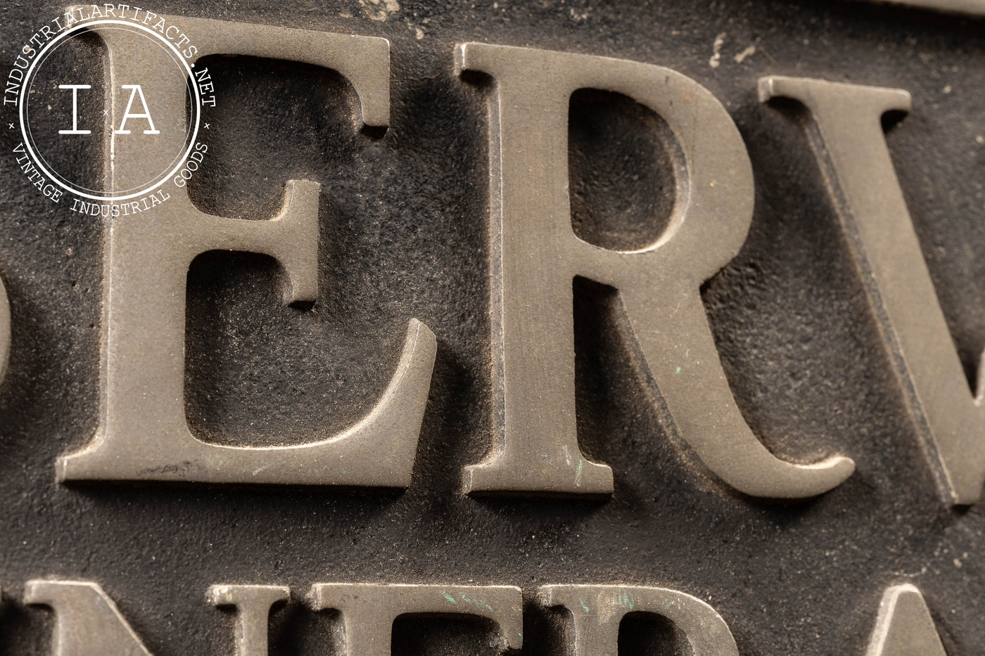 Early 20th Century Cast Iron Funeral Parking Sign