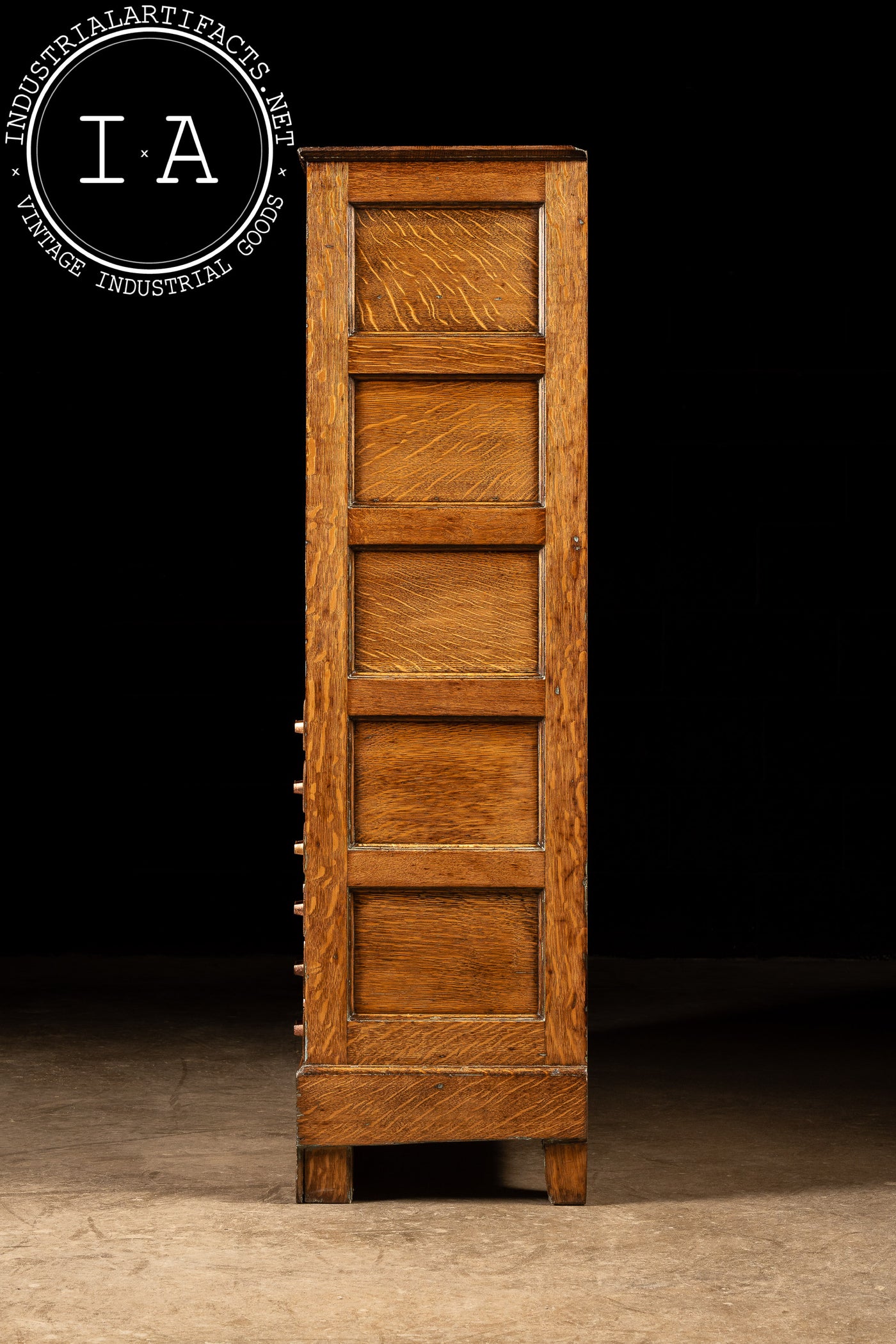 Early 20th Century Tiger Oak Library Cabinet