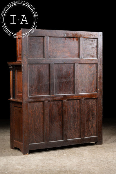 Early 20th Century Quarter Sawn Oak Dental Cabinet