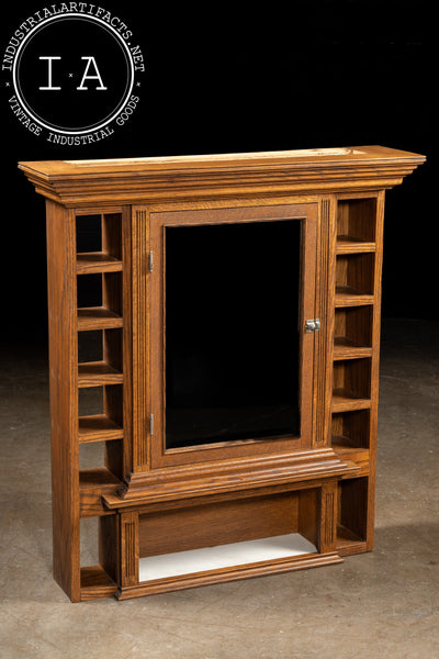 Early 20th Century Arts and Crafts Hutch with Mirror