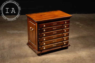 Vintage Wooden Side Table Cabinet