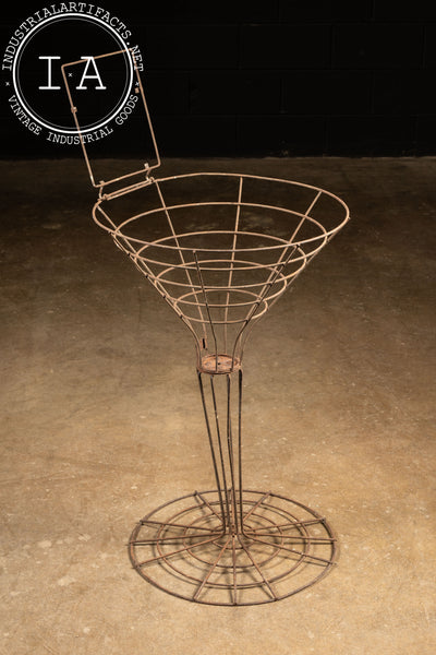 Large Figural Wire Frame Martini Glass