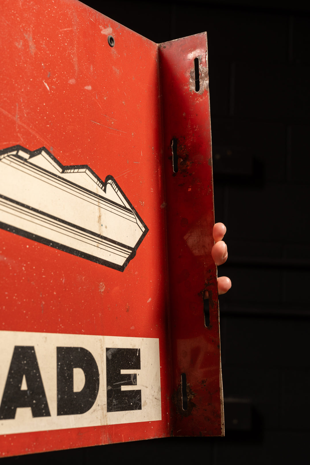 c. 1940s JECO Key Co. Double-Sided Mercantile Sign – Industrial