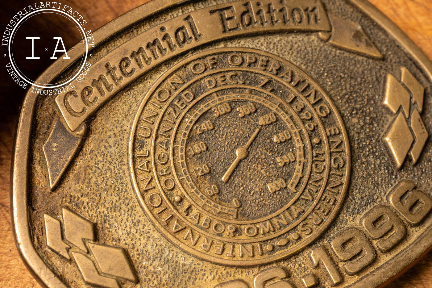 Vintage International Union Of Operating Engineers Centennial Belt Buckle