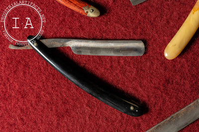 Antique Salesman Sample Straight Razor Case