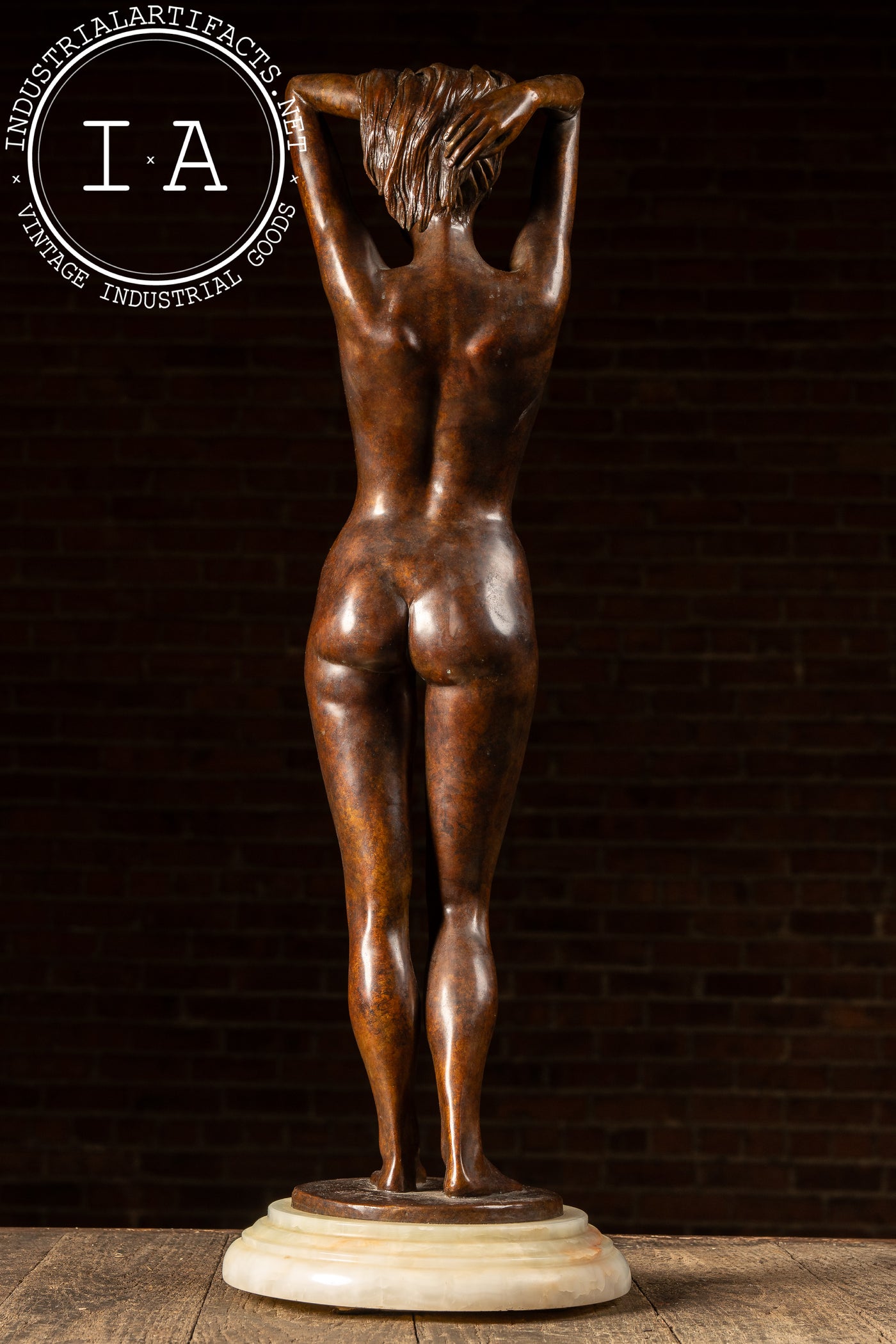 Bronze Statue Of Nude Woman On Base, 1990, Signed and Numbered 4/25